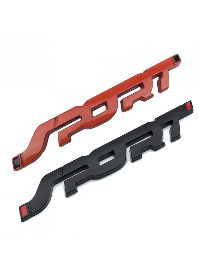 HUAPX 2Pack Metal Car Sport Sticker,3D Premium Car Side Fender Rear Trunk Emblem Logo Badge Decals Compatible for Ford/Jeep/BMW/Dodge Ram/Cadillac/Chrysler/Toyota/Nissan/Chevrolet (Black) - Image 3